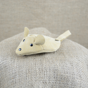 Kožená klíčenka myška skladem