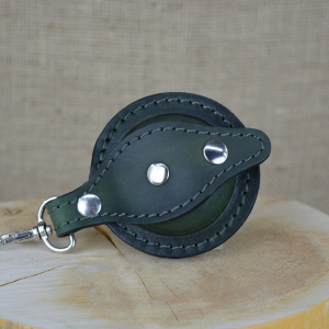 Kožená mincovka kulatá skladem