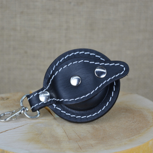 Kožená mincovka kulatá skladem