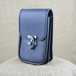 Kožená kapsa dvojitá na výšku na kotvu větší skladem