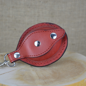 Kožená mincovka oválná skladem