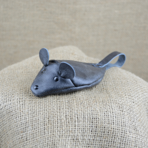 Kožená klíčenka myška skladem