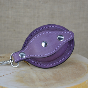 Kožená mincovka oválná skladem