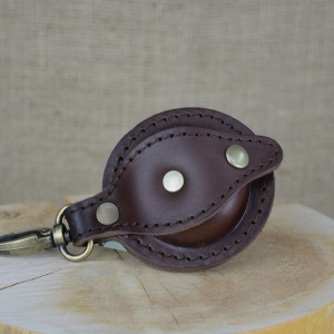 Kožená mincovka kulatá skladem